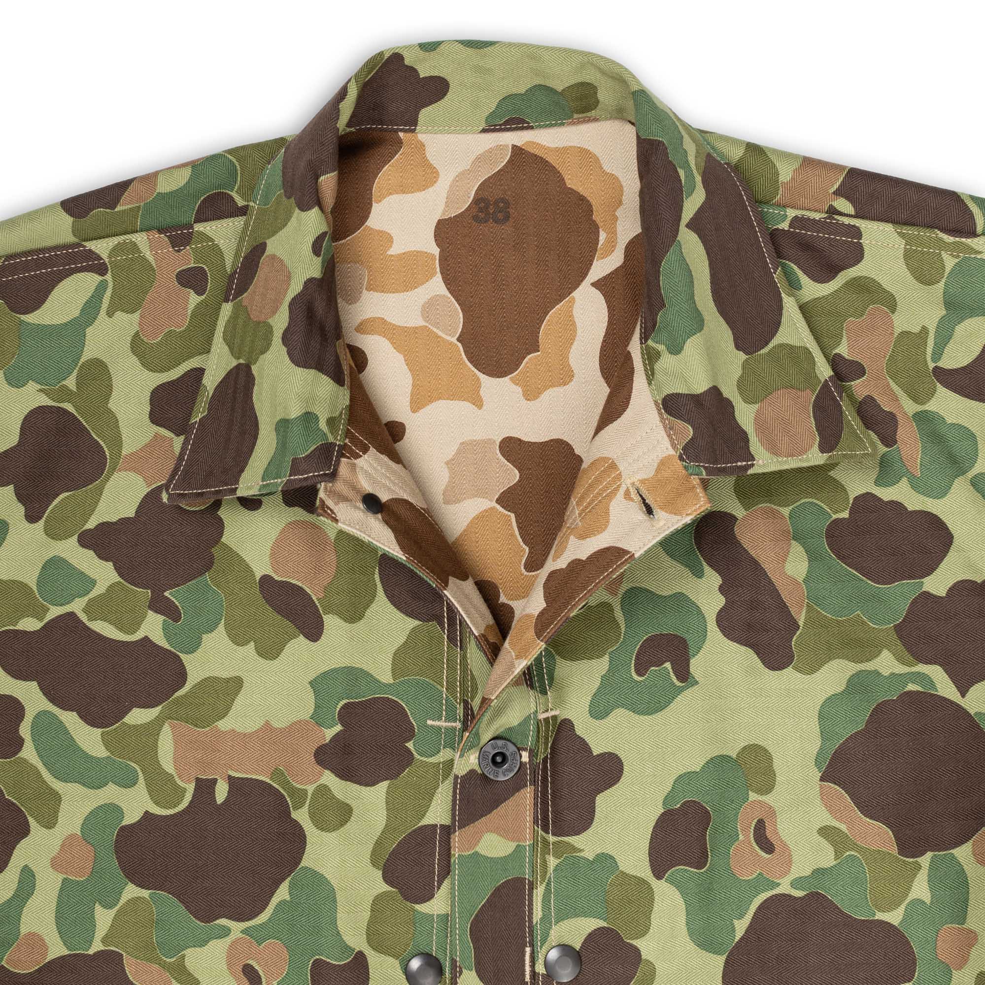 The Real McCoy's P1944 Reversible Frogskin Camouflage Coat-Jacket-Clutch Cafe