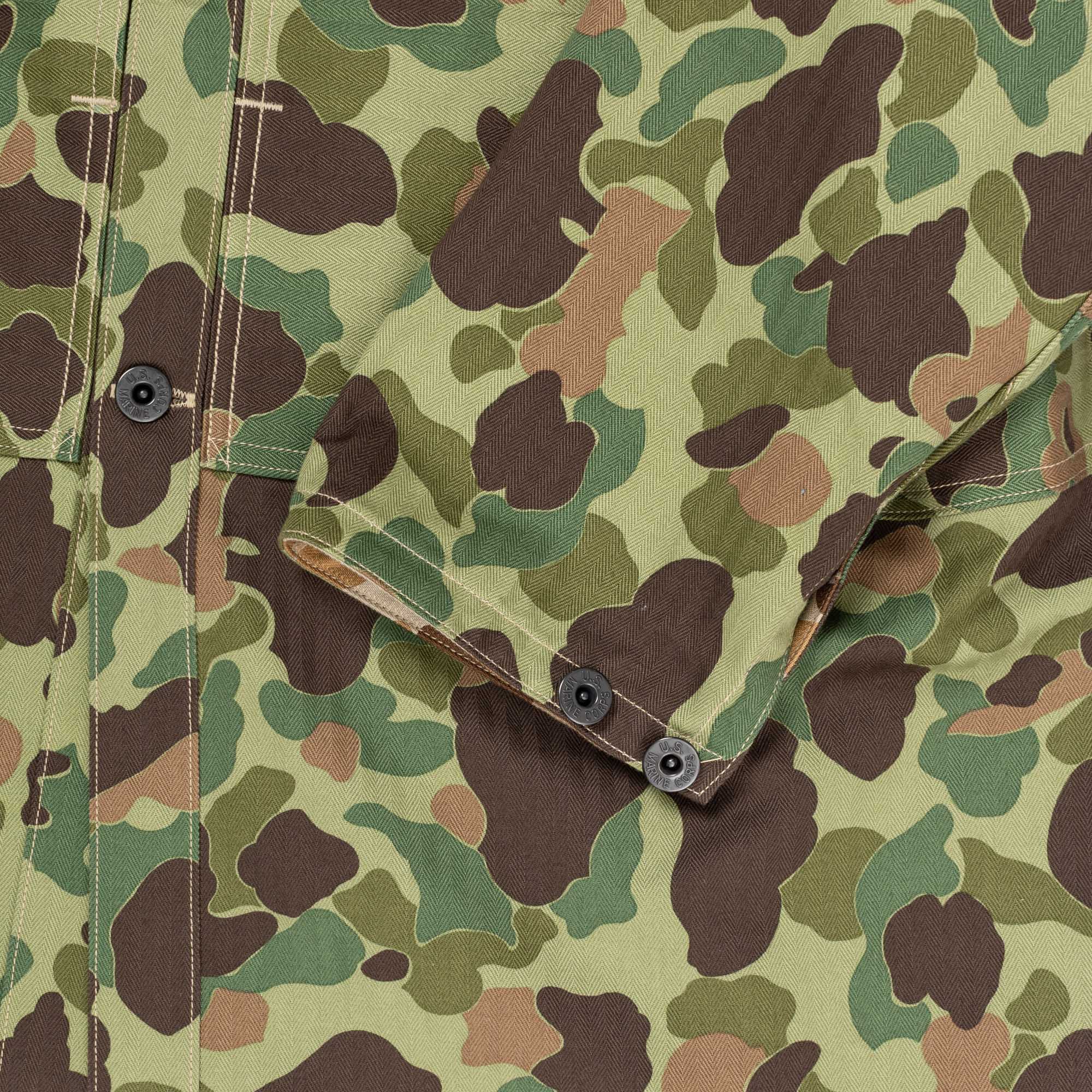 The Real McCoy's P1944 Reversible Frogskin Camouflage Coat-Jacket-Clutch Cafe