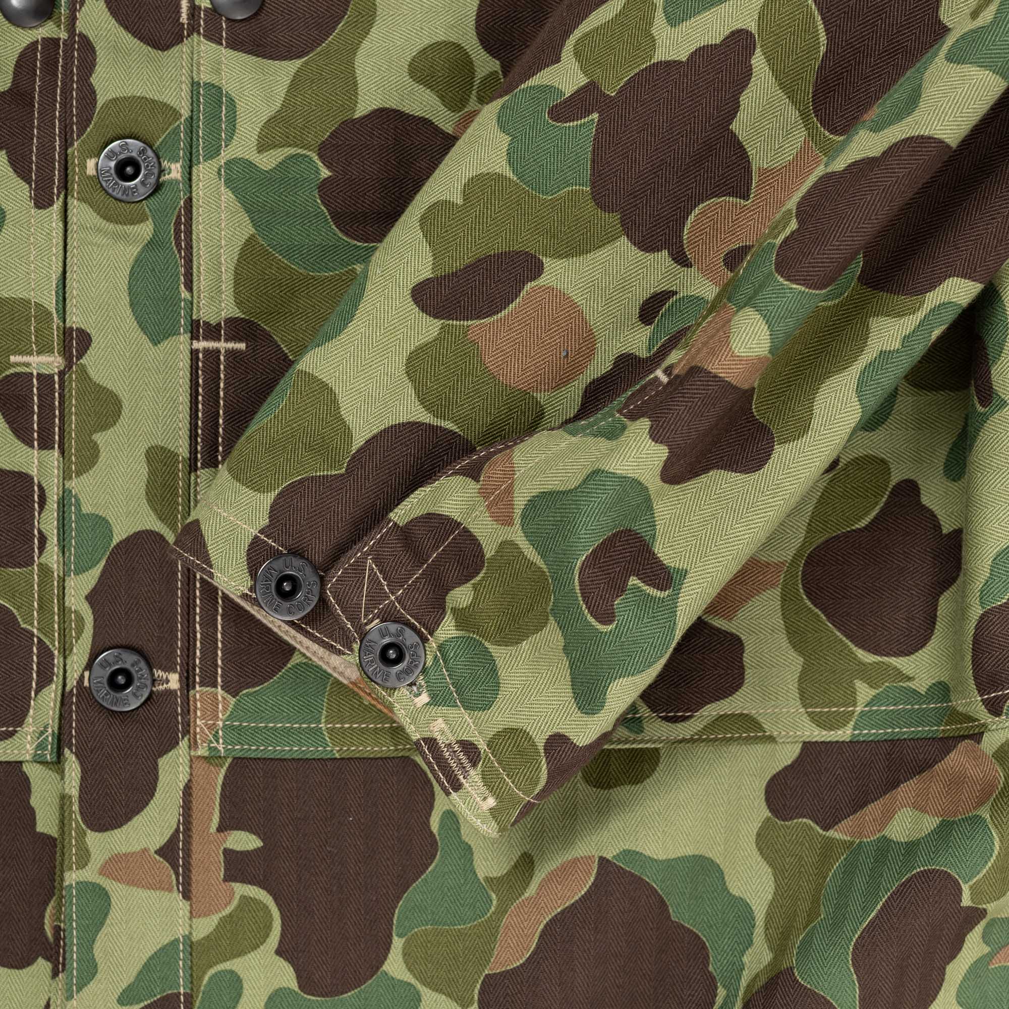 The Real McCoy's P1944 Reversible Frogskin Camouflage Coat-Jacket-Clutch Cafe