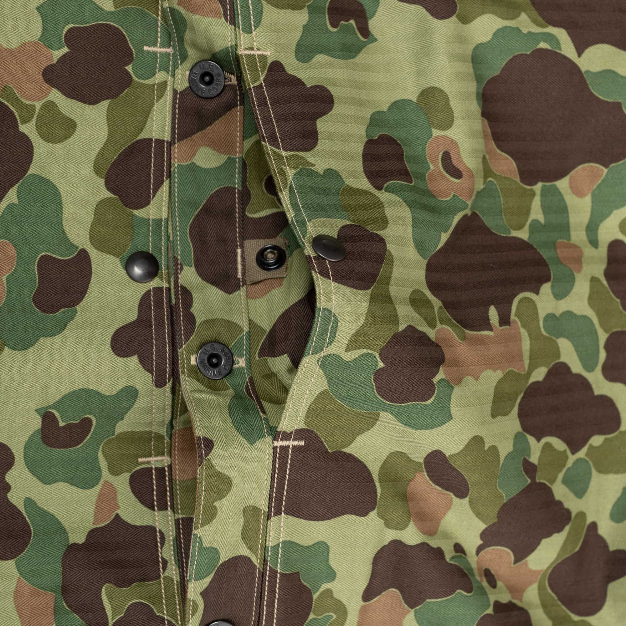 The Real McCoy's P1944 Reversible Frogskin Camouflage Coat-Jacket-Clutch Cafe
