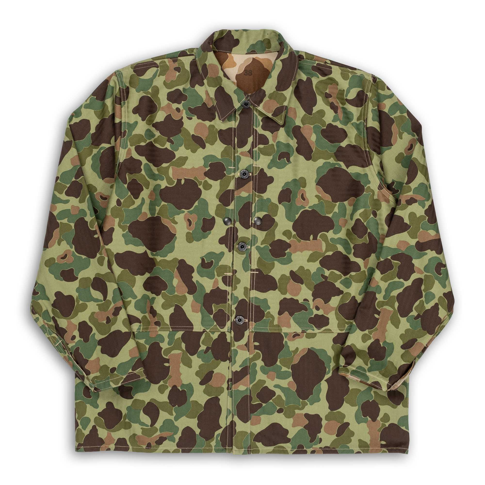 The Real McCoy's P1944 Reversible Frogskin Camouflage Coat-Clutch Cafe