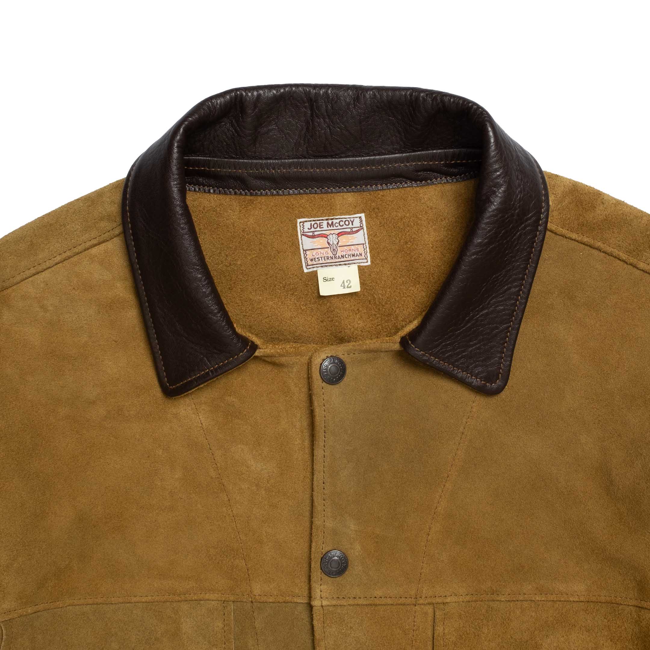 The Real McCoy's Rough Out Leather Western Jacket Brown – Clutch Cafe