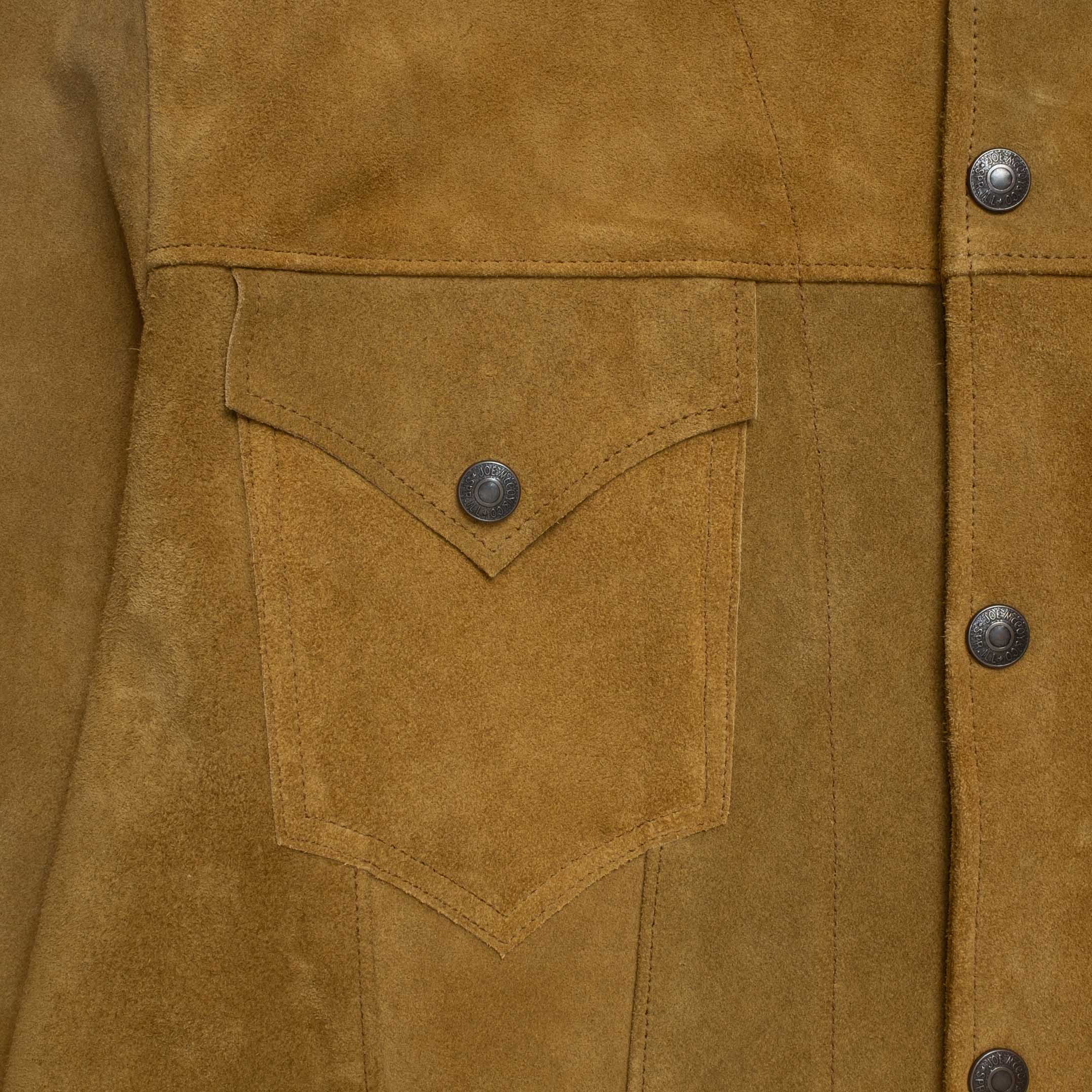 The Real McCoy's Rough Out Leather Western Jacket Brown-Jacket-Clutch Cafe