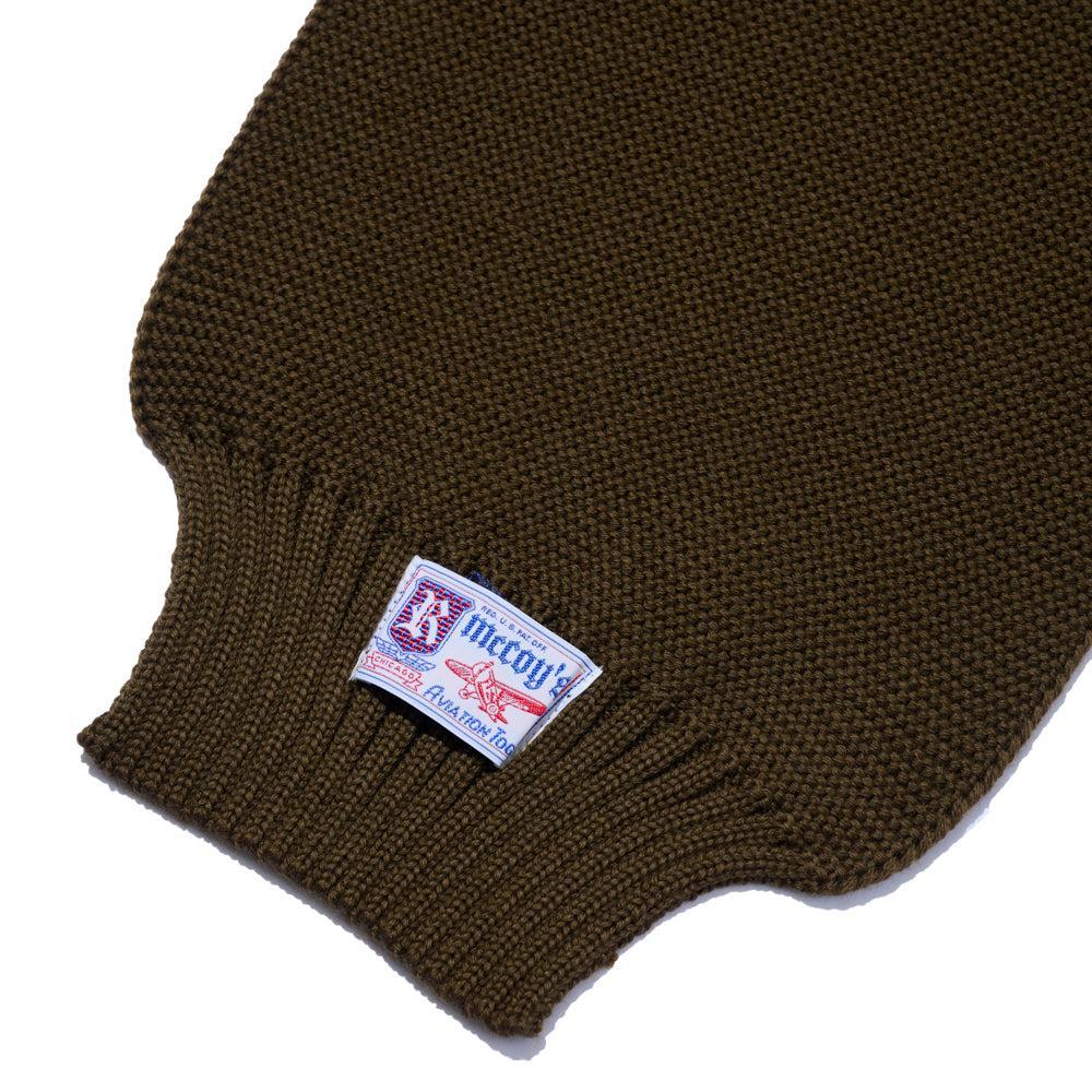 The Real McCoy's Scarf, Wool Knit Olive-Scarf-Clutch Cafe
