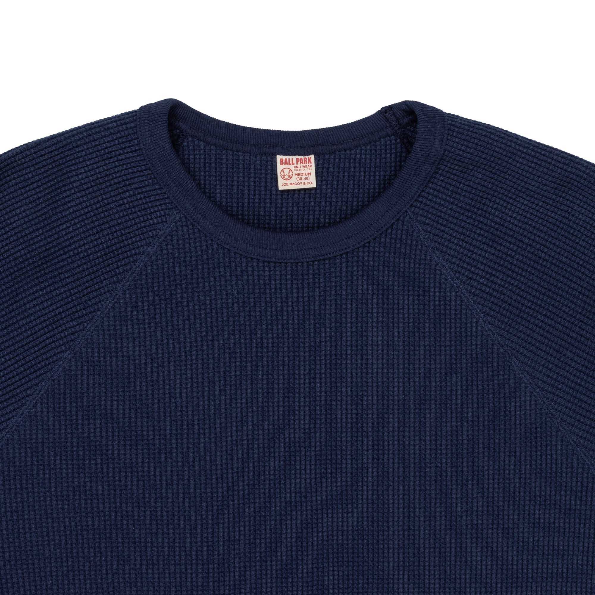 The Real McCoy's Summer Thermal Tee Navy-T-shirt-Clutch Cafe