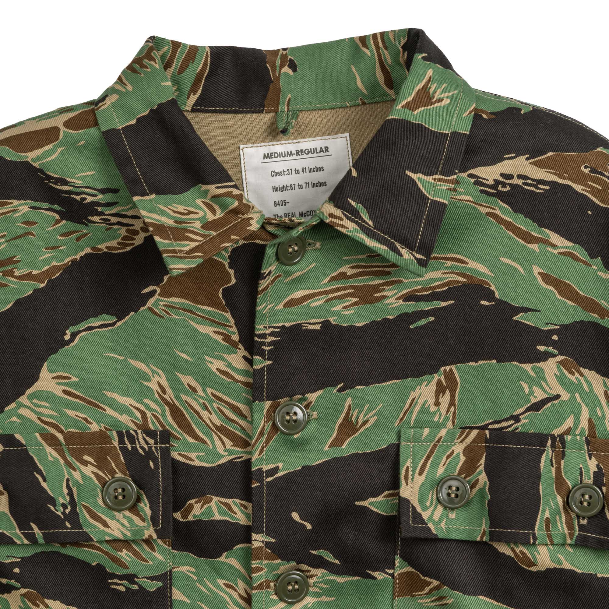 The Real McCoy's Tiger Camouflage Shirt / John Wayne-Leather Jacket-Clutch Cafe