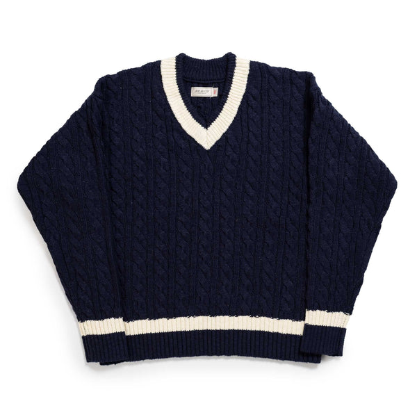 The Real McCoy's Tilden Knit Sweater Navy