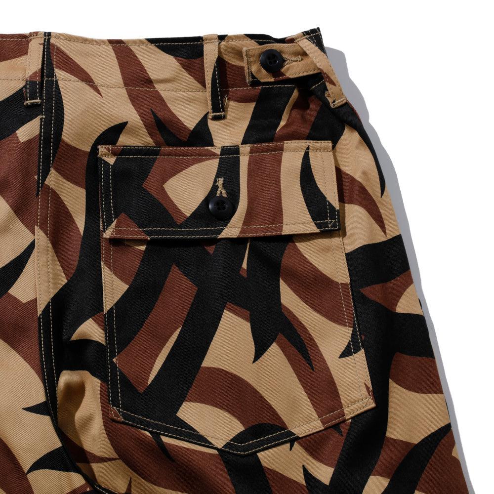 The Real McCoy's Tribal Camouflage Combat Trousers Beige-Clutch Cafe