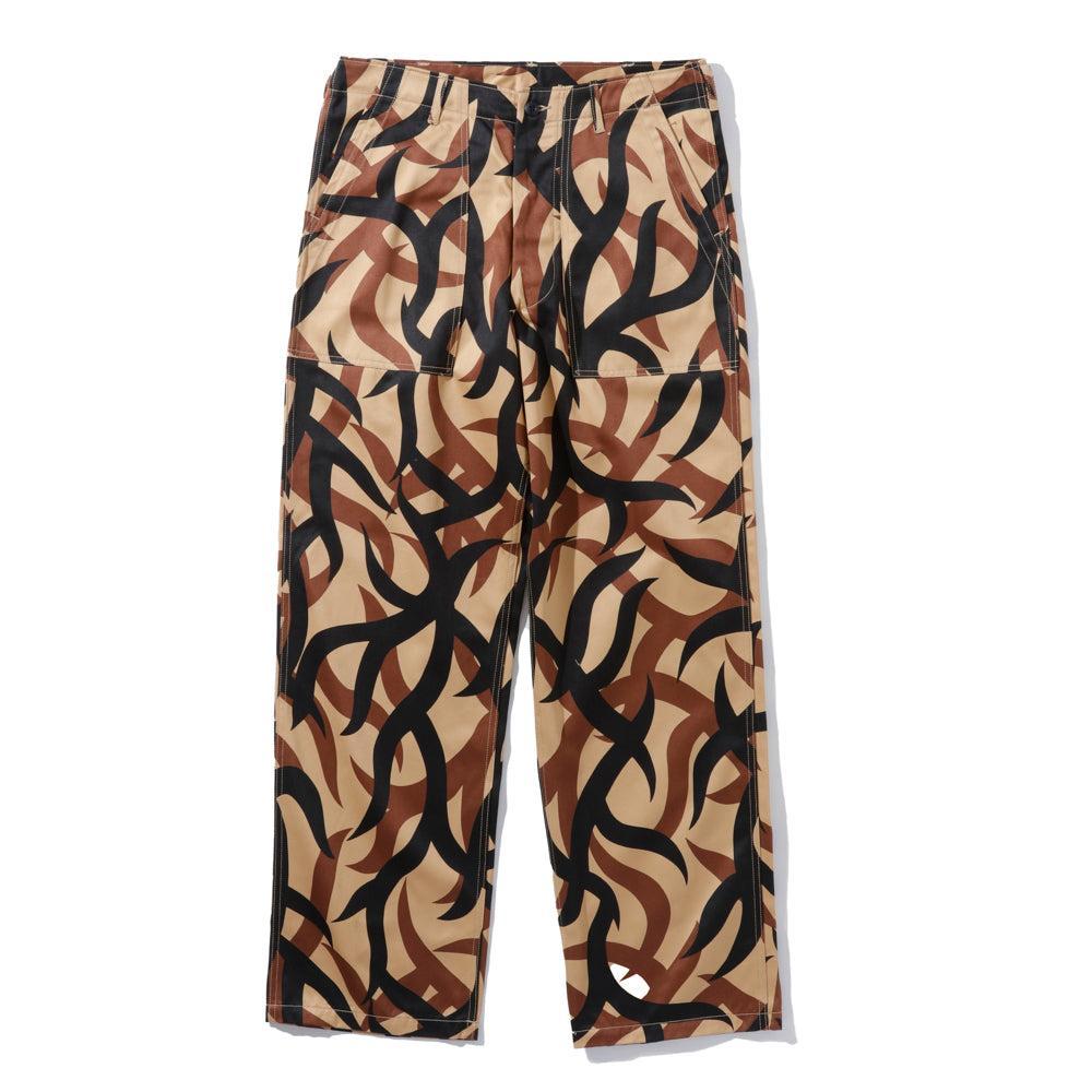 The Real McCoy's Tribal Camouflage Combat Trousers Beige-Clutch Cafe