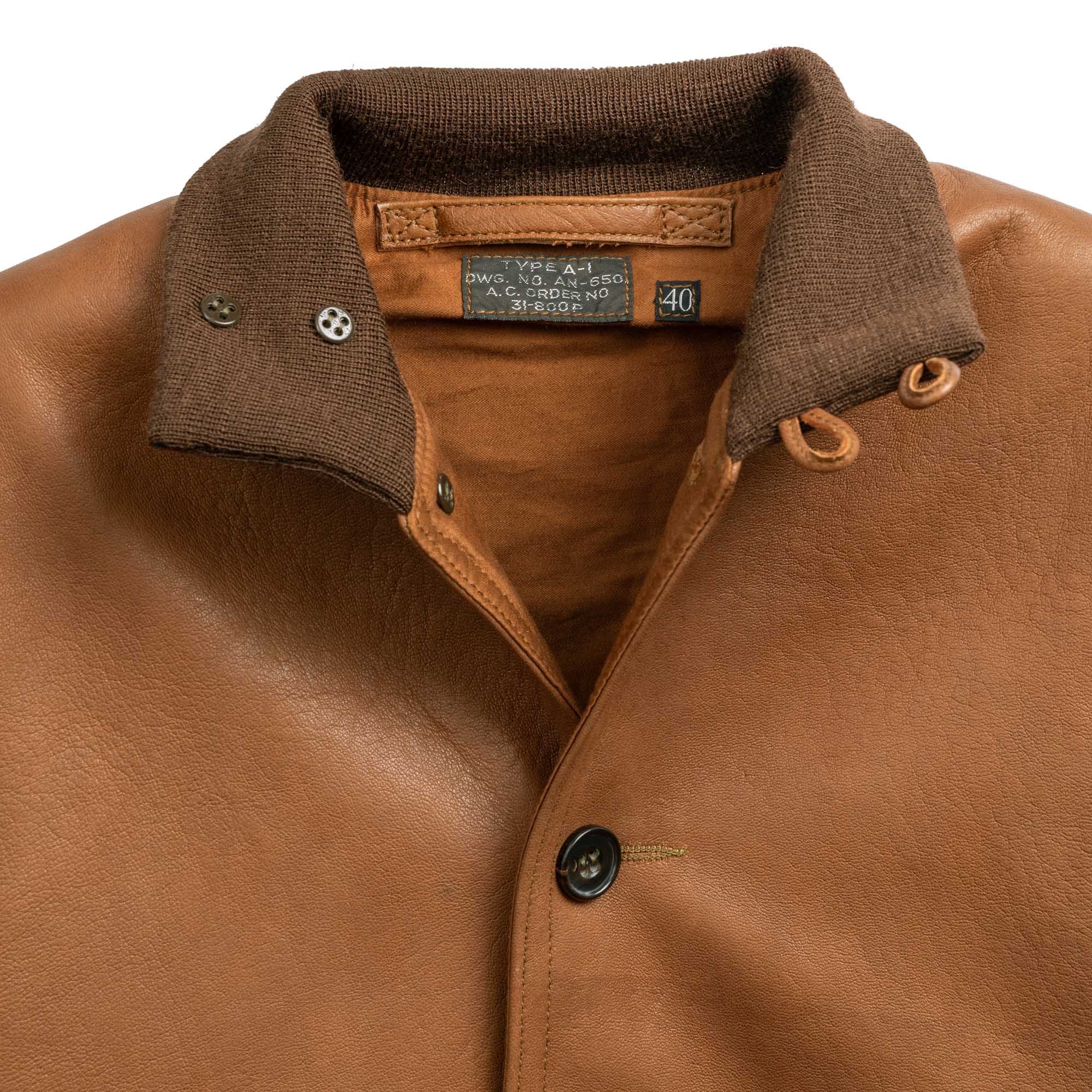 The Real McCoy's Type A-1 Real McCoy MFG. Co. / Sheepskin-Leather Jacket-Clutch Cafe