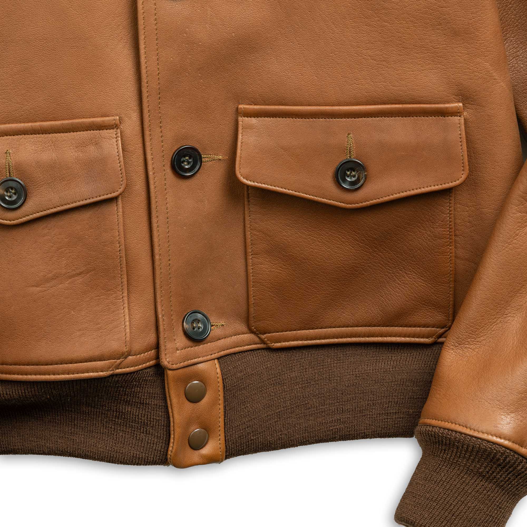 The Real McCoy's Type A-1 Real McCoy MFG. Co. / Sheepskin-Leather Jacket-Clutch Cafe