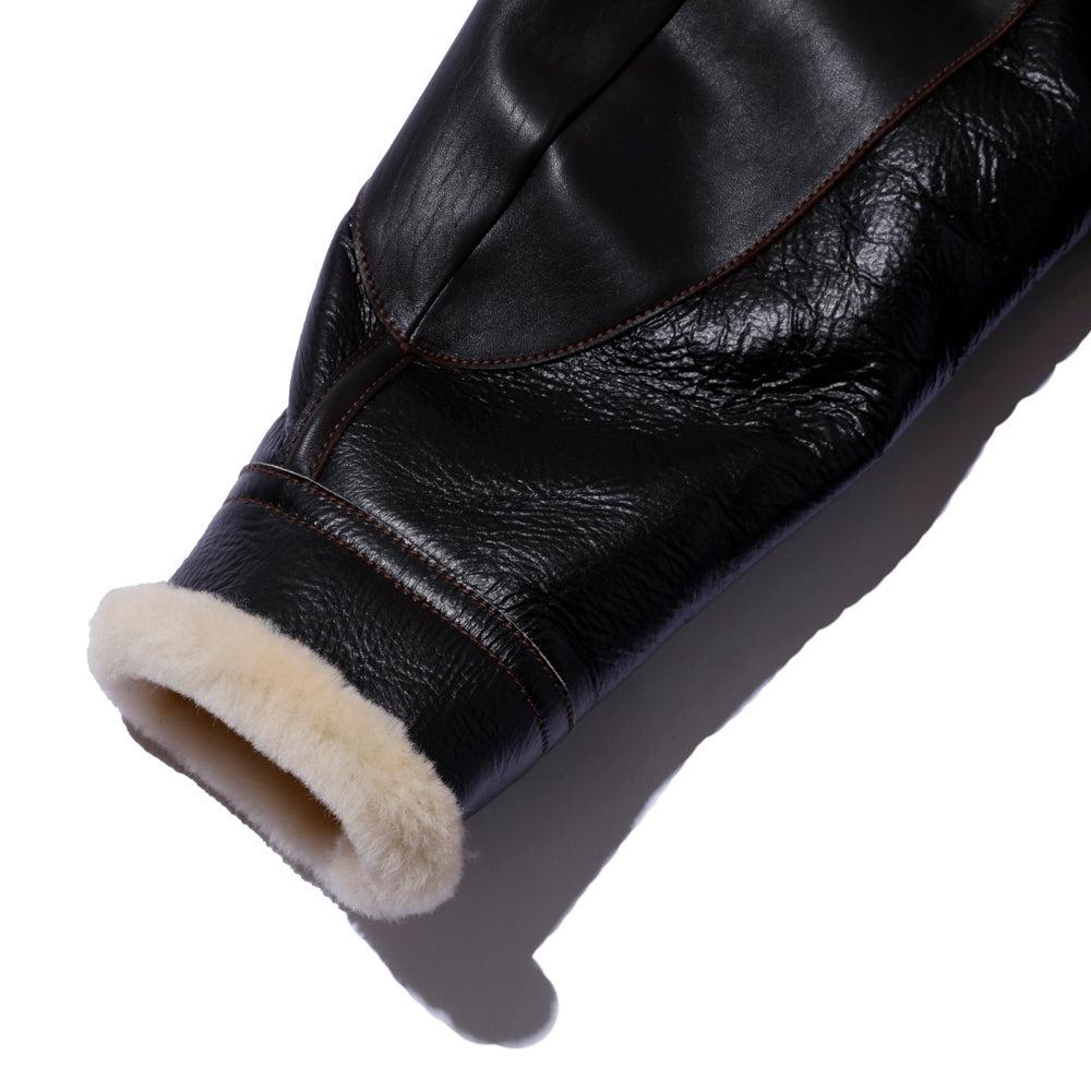 The Real McCoy's Type B-3 Real McCoy MFG Co Brown-Leather Jacket-Clutch Cafe