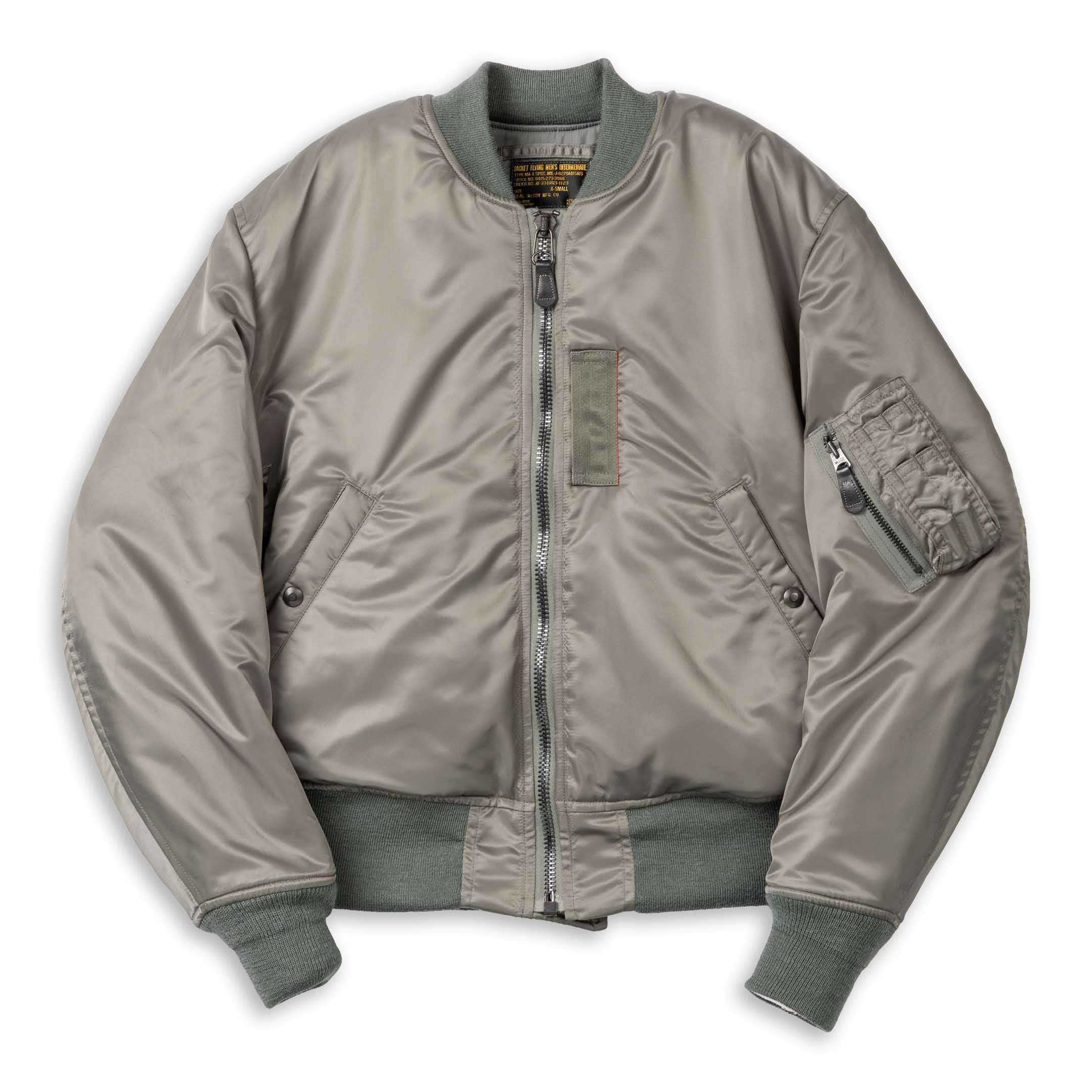 The Real McCoy's Type MA-1 Real McCoy MFG. Co Sage Green – Clutch Cafe