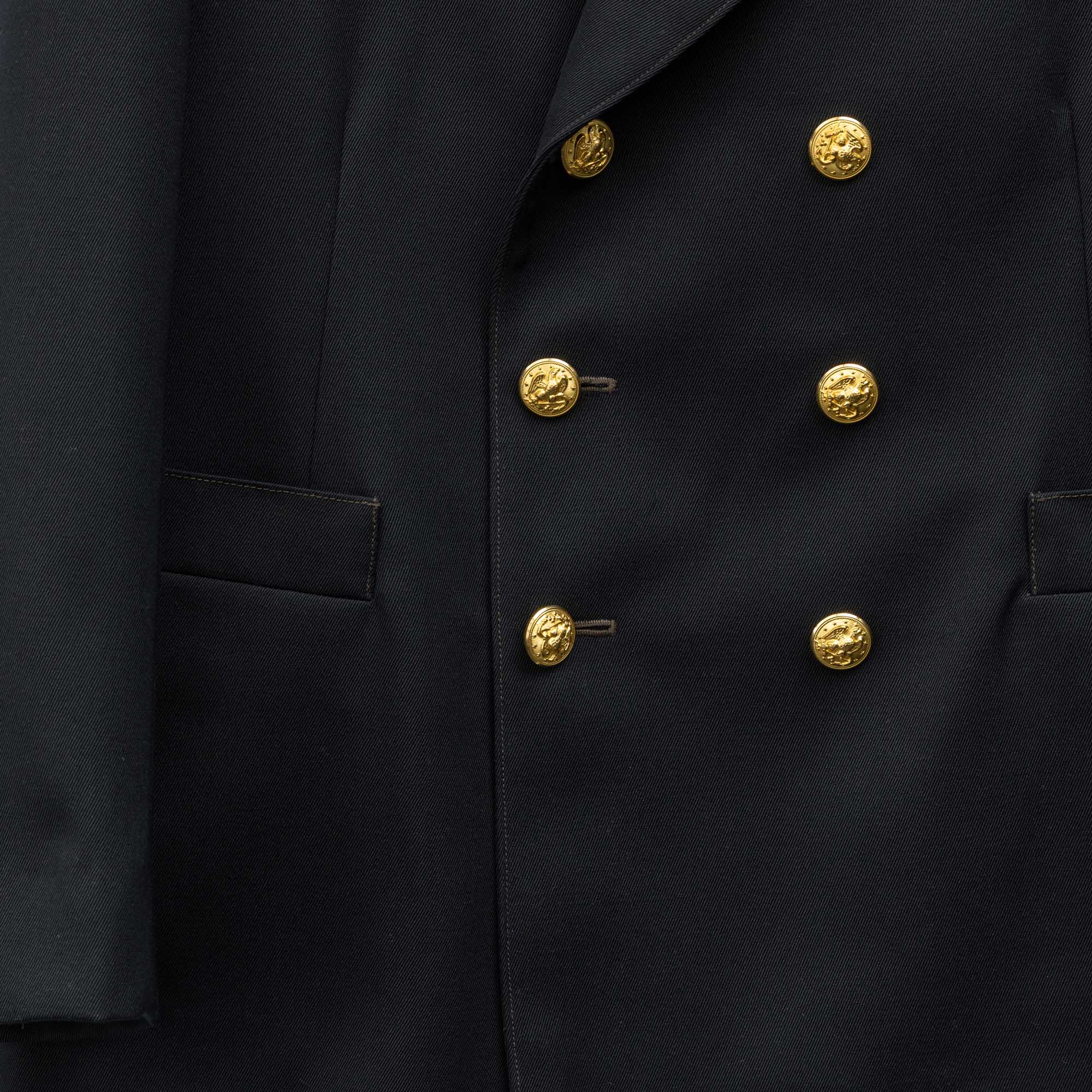 The Real McCoy's US Navy Service Coat Navy-Leather Jacket-Clutch Cafe