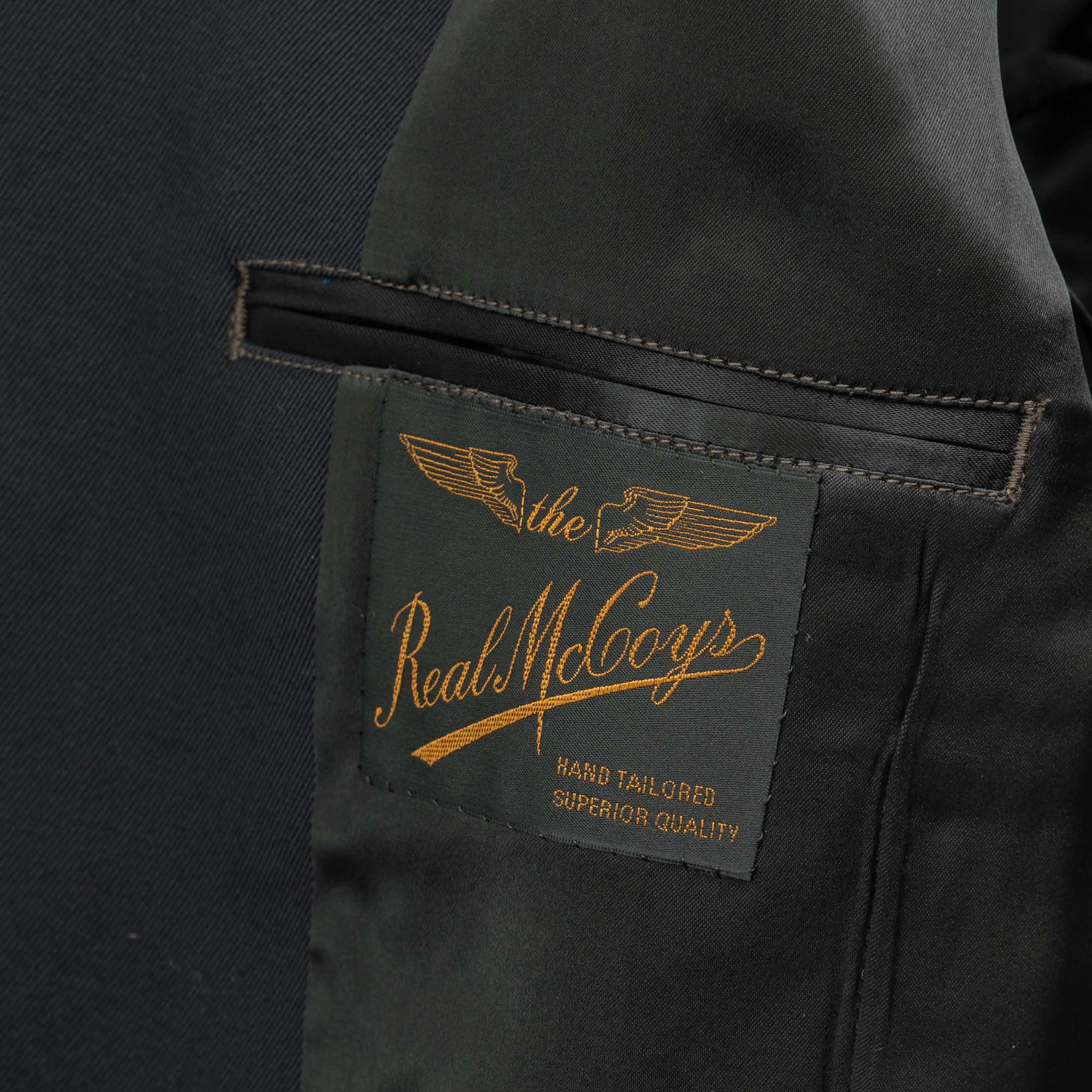 The Real McCoy's US Navy Service Coat Navy-Leather Jacket-Clutch Cafe