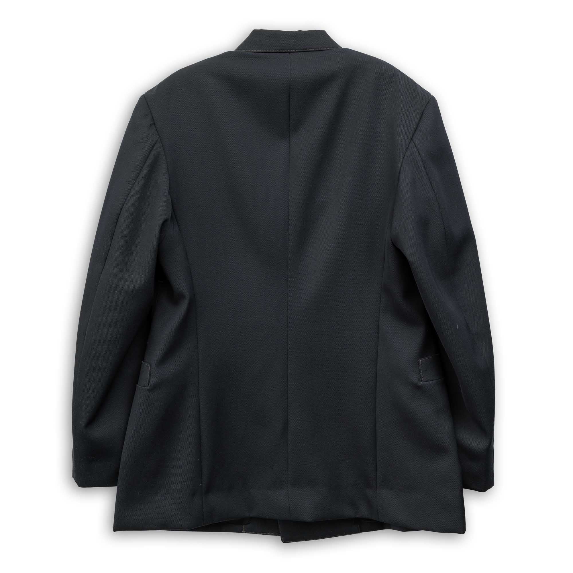 The Real McCoy's US Navy Service Coat Navy-Leather Jacket-Clutch Cafe