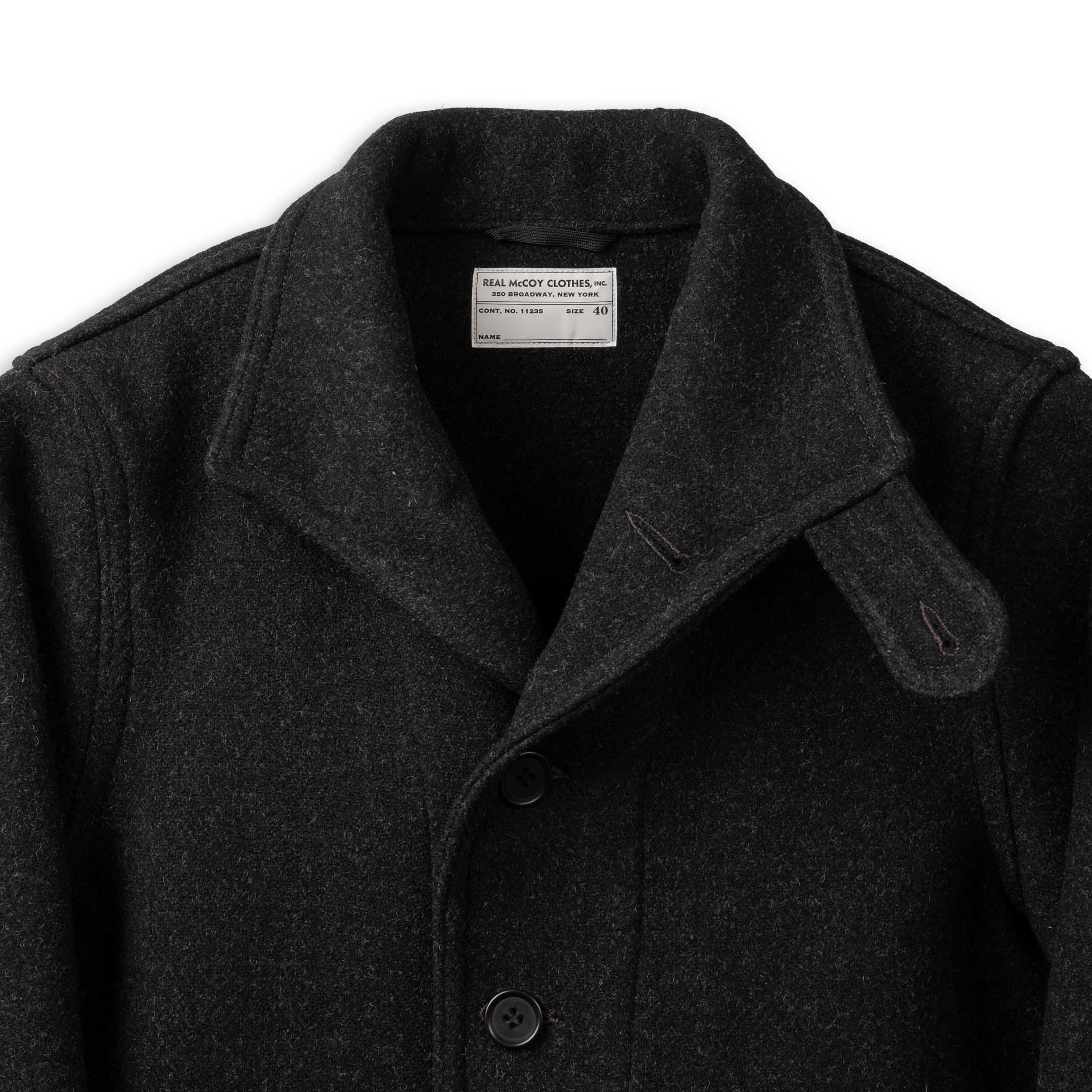 The Real McCoy's U.S. Navy Submarine Jacket Charcoal – Clutch Cafe