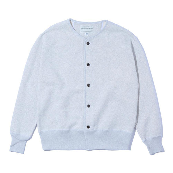 The Real McCoy's U.S.N. Cotton Cardigan Snow Grey-Cardigan-Clutch Cafe
