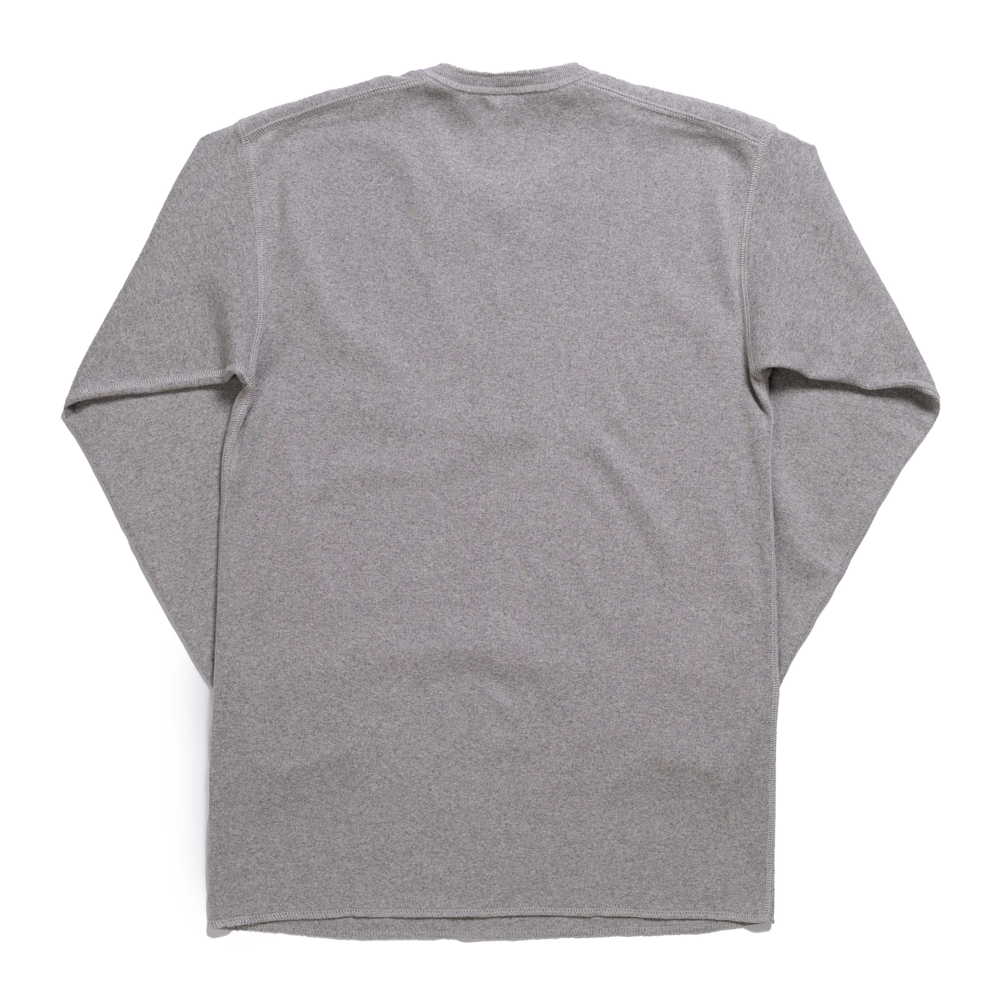 The Real McCoy's Union Henley Undershirt L/S Medium Grey-Henley-Clutch Cafe