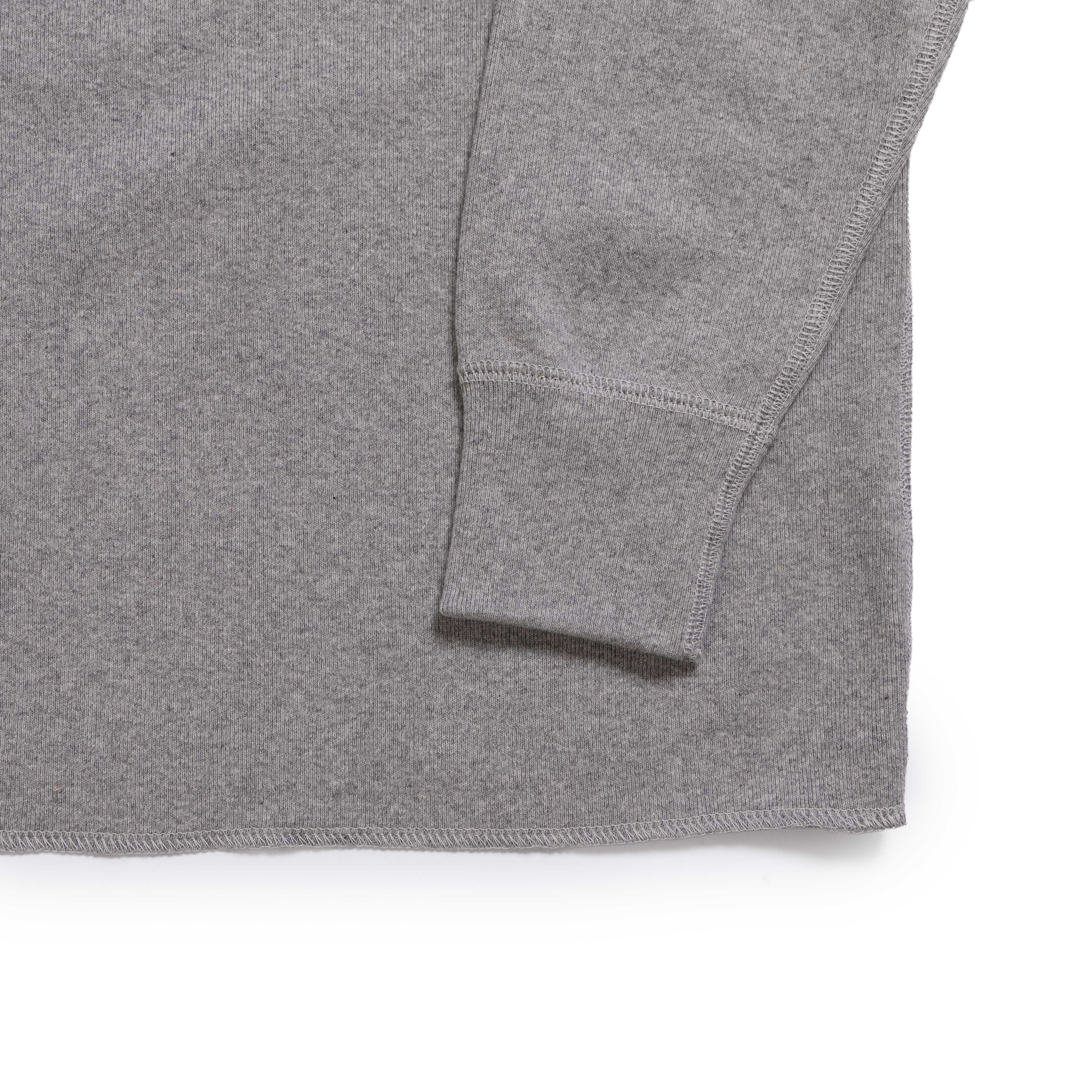The Real McCoy's Union Henley Undershirt L/S Medium Grey-Henley-Clutch Cafe