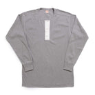 The Real McCoy's Union Henley Undershirt L/S Medium Grey-Henley-Clutch Cafe