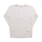 The Real McCoy's Union Henley Undershirt L/S White-Henley-Clutch Cafe