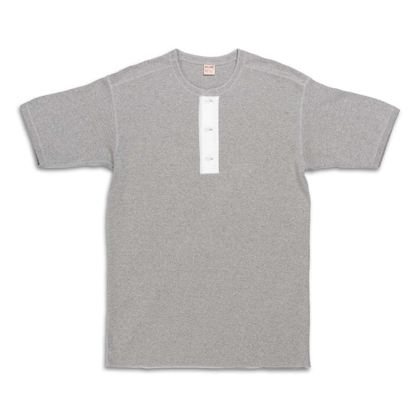 The Real McCoy's Union Henley Undershirt S/S Medium Grey-Henley-Clutch Cafe