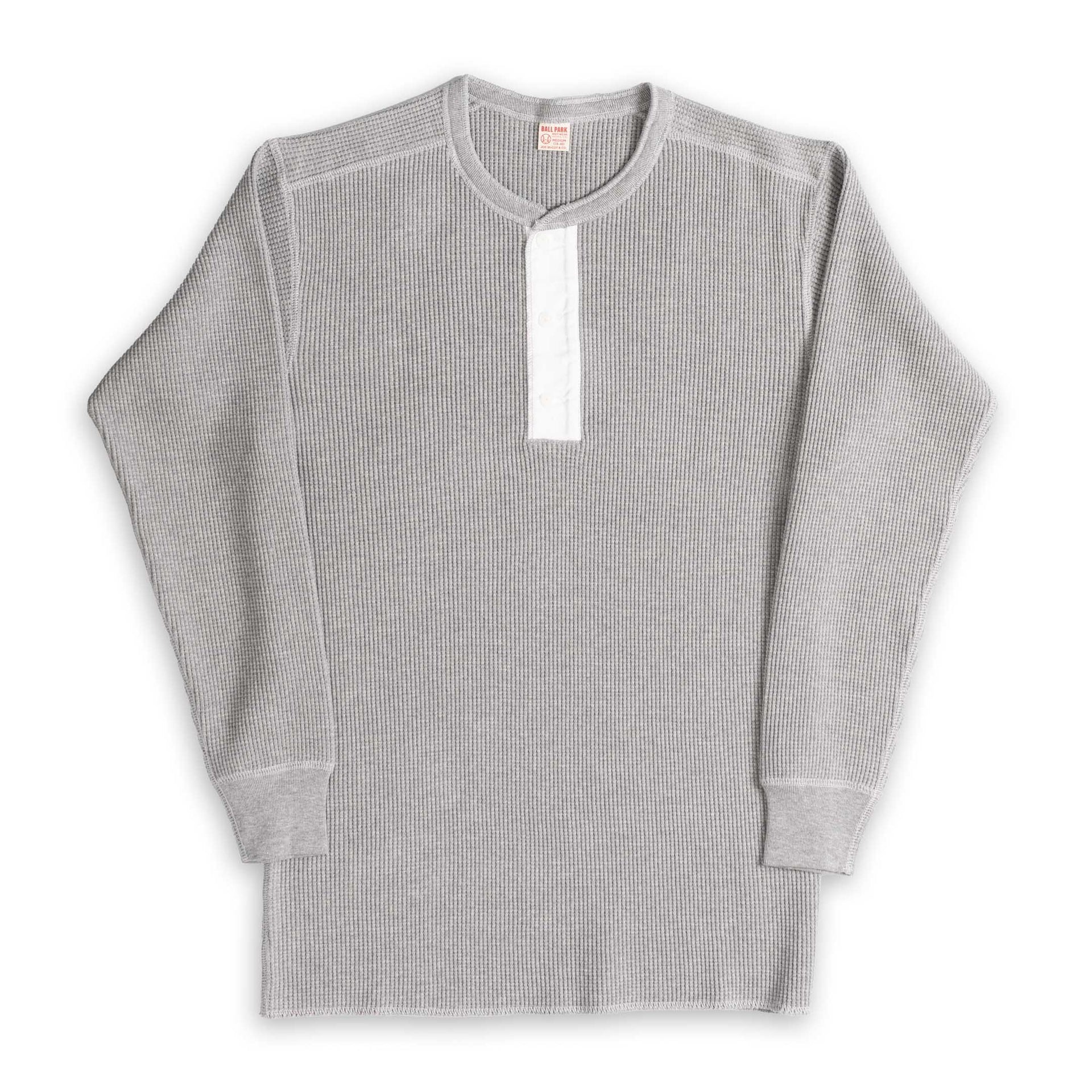 Waffle Thermal Henley Undershirt Medium