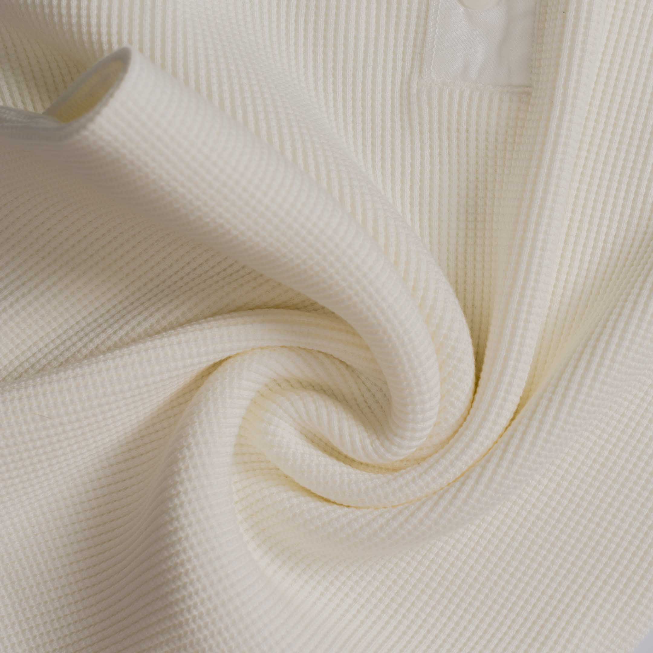 The Real McCoy's Waffle Thermal Henley Undershirt Medium White-Henley-Clutch Cafe