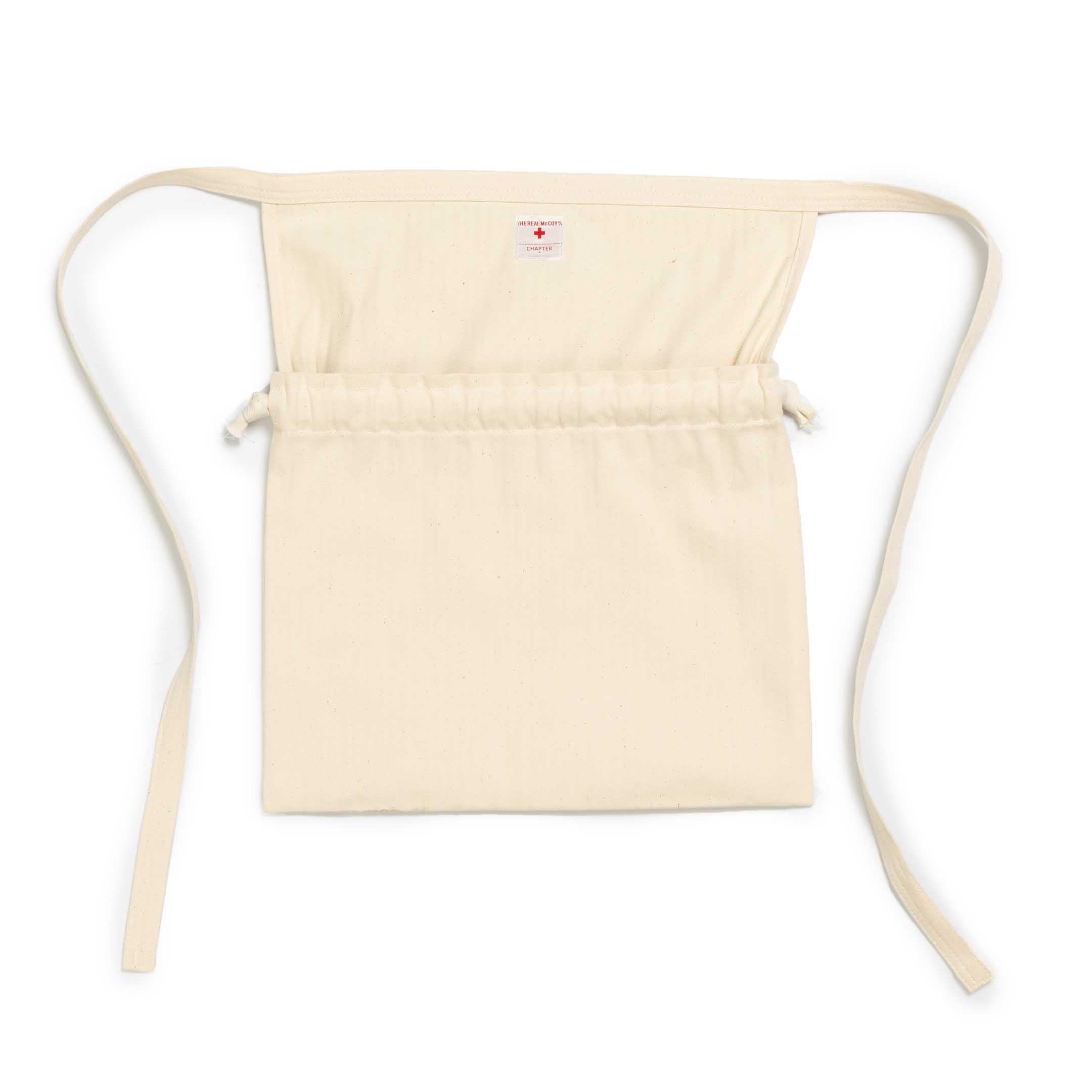 The Real McCoy's White HBT Apron Bag-Hat-Clutch Cafe