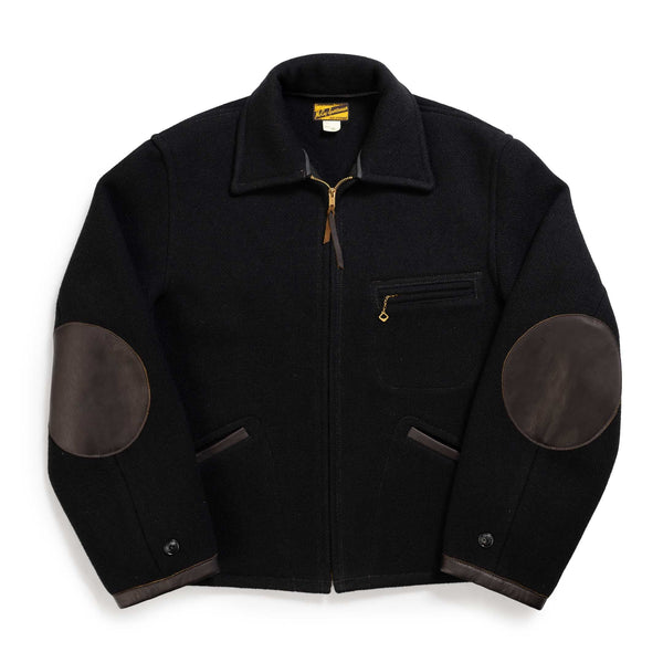 The Real McCoy's Wool Field Sports Jacket Black-Clutch Cafe