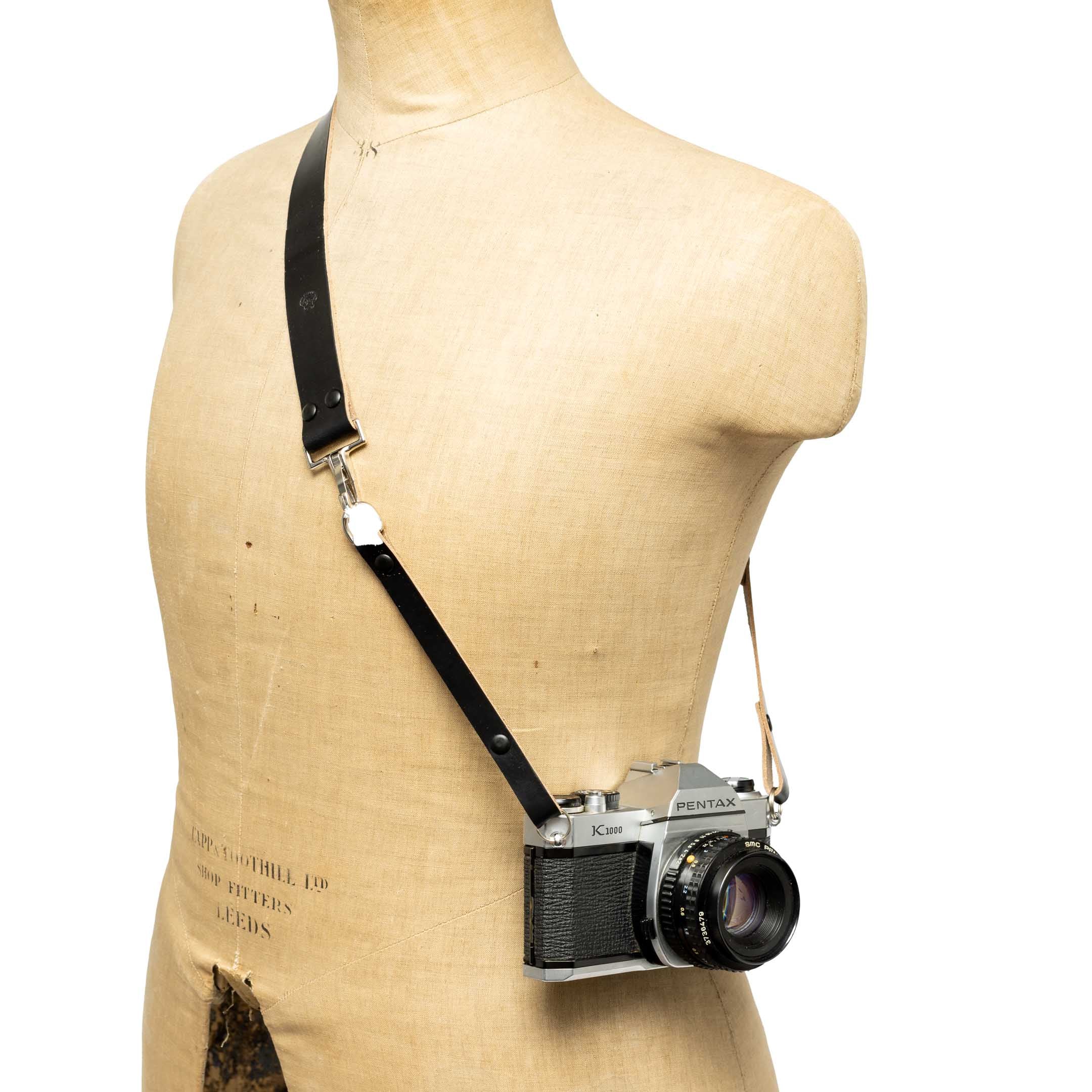 The Strapateer 'Type B' Camera Strap Black-Accessories-Clutch Cafe