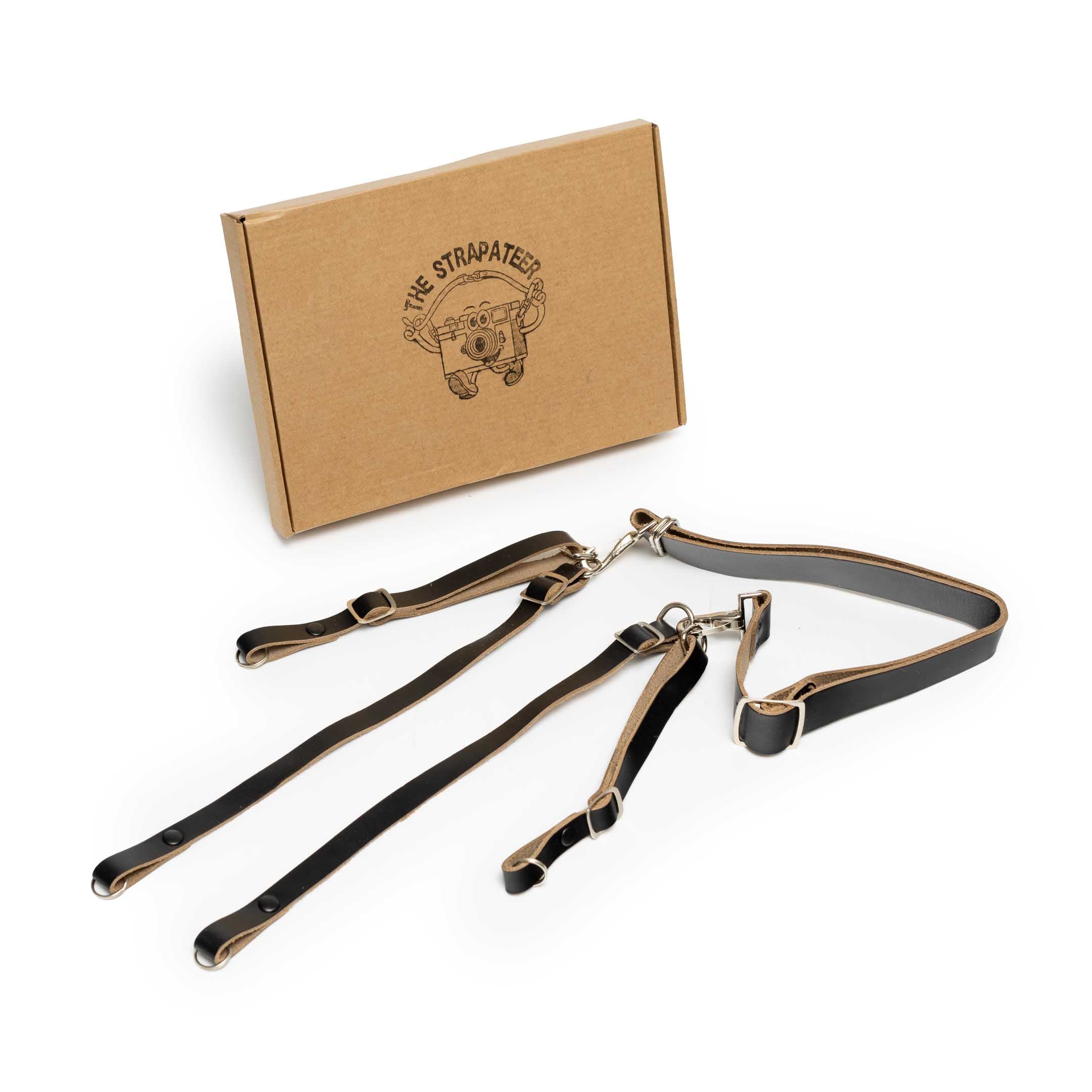 The Strapateer 'Type C' Camera Strap Black-Accessories-Clutch Cafe