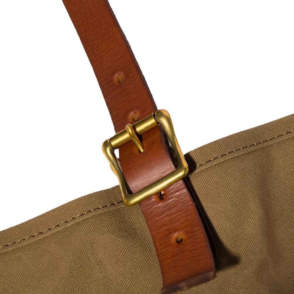 Vasco Canvas x Leather Travel Tote Bag Olive Drab-Rucksack-Clutch Cafe