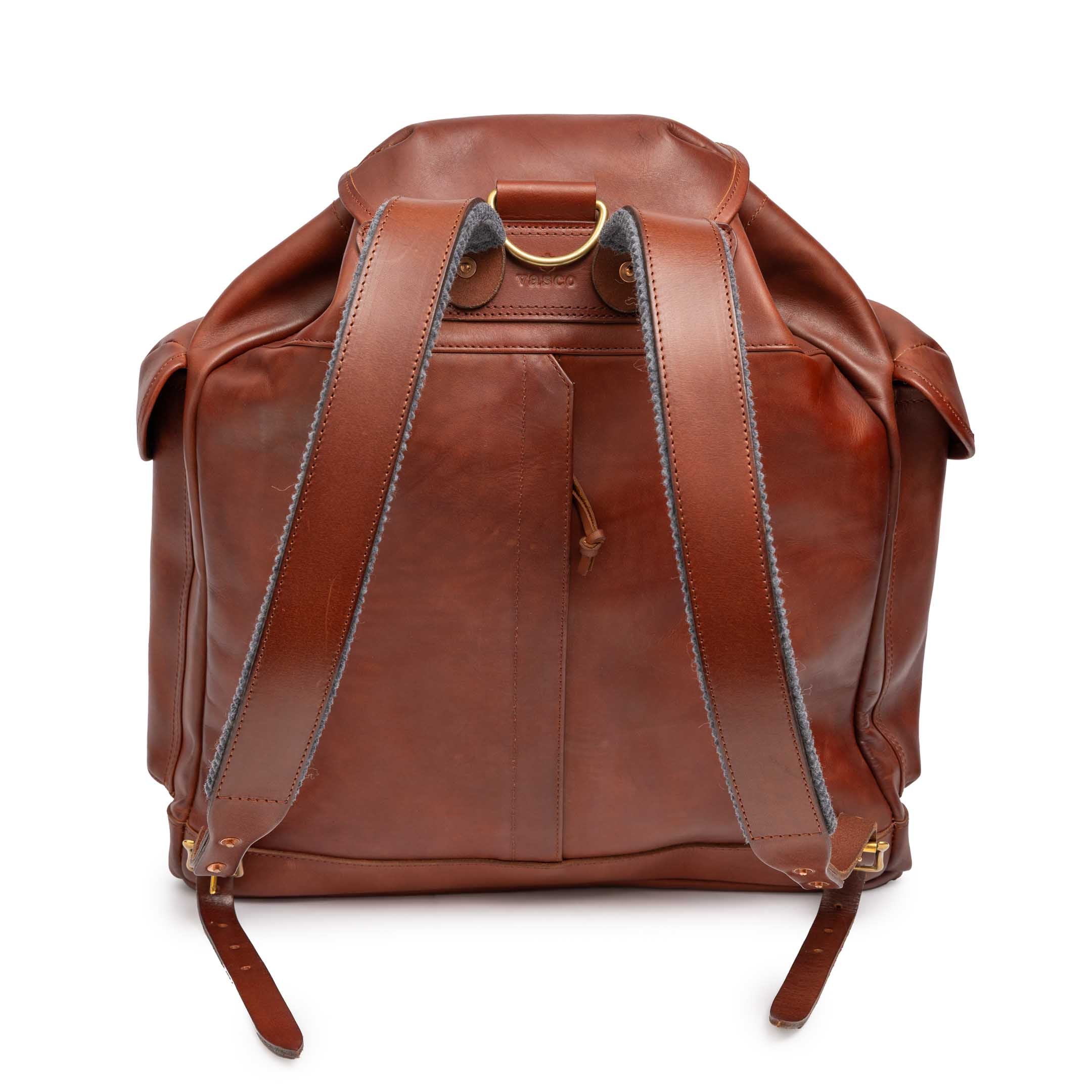 Vasco Leather Army Rucksack Camel-rucksack-Clutch Cafe