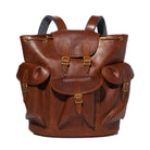 Vasco Leather Army Rucksack Camel-rucksack-Clutch Cafe