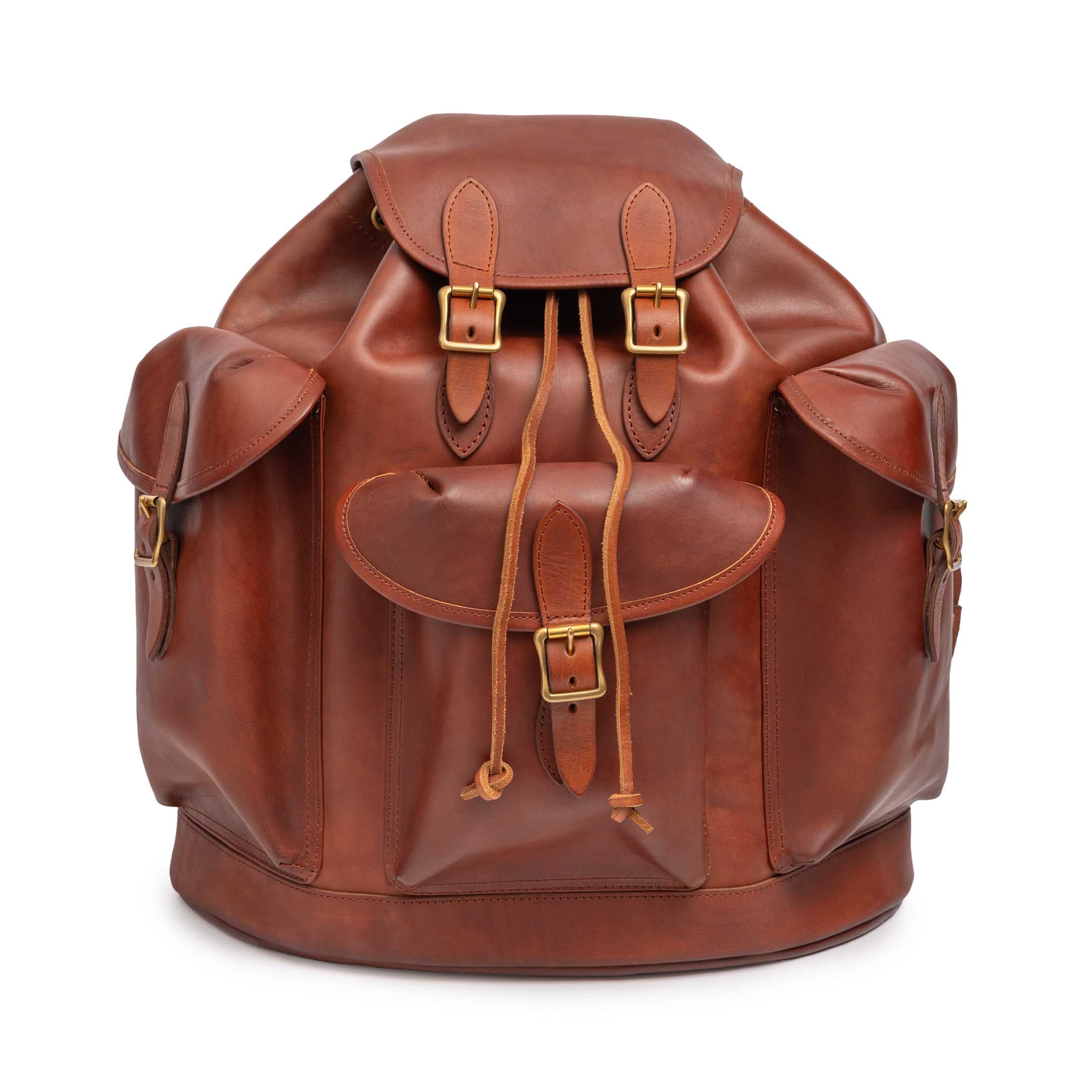 Vasco Leather Army Rucksack Camel-rucksack-Clutch Cafe
