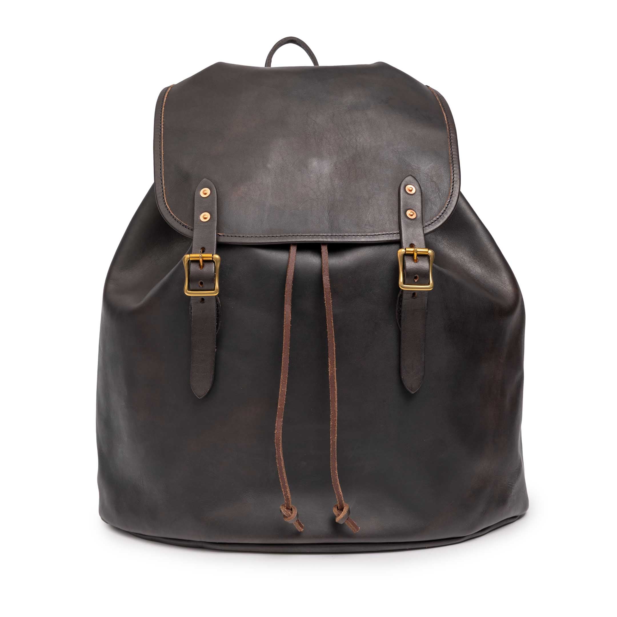 Vasco Leather Army Rucksack Type II Black-rucksack-Clutch Cafe