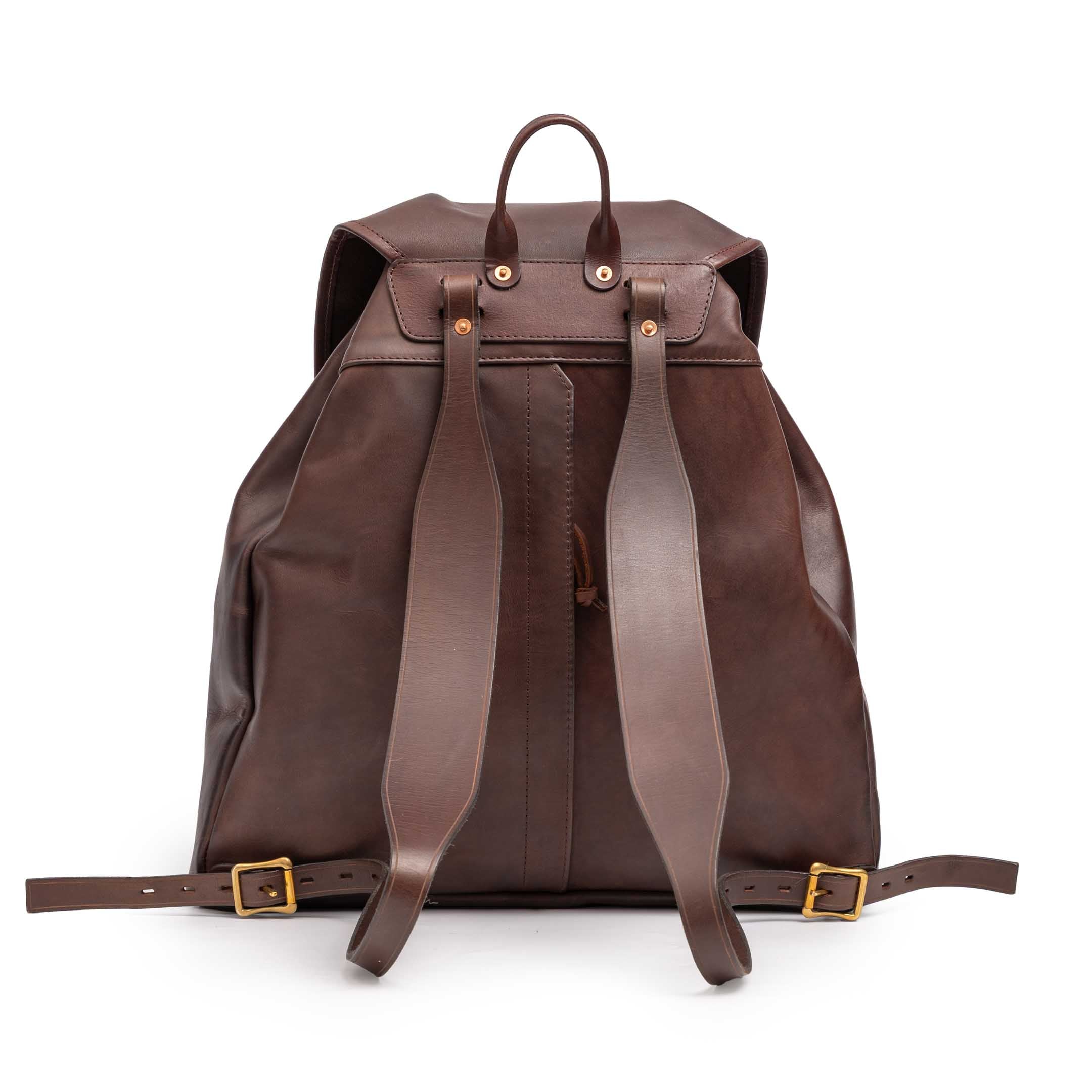 Vasco Leather Army Rucksack Type II Brown-rucksack-Clutch Cafe