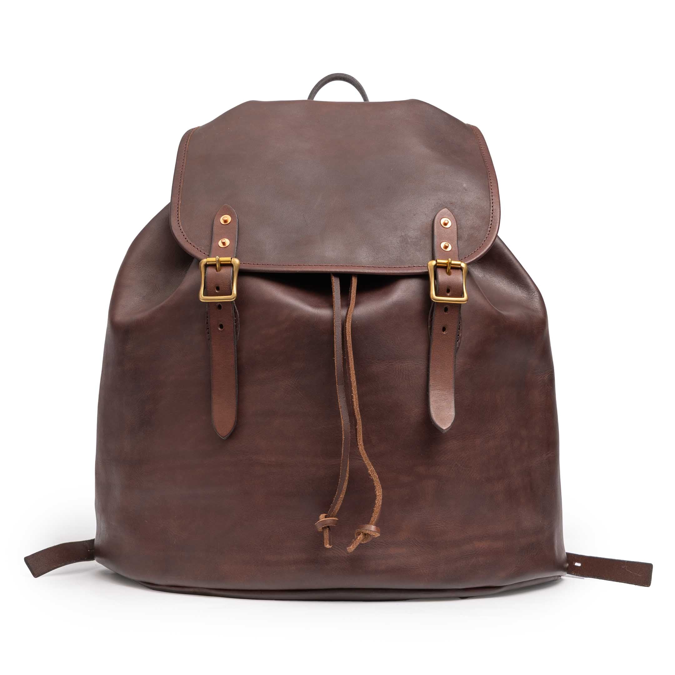 Vasco Leather Army Rucksack Type II Brown-rucksack-Clutch Cafe
