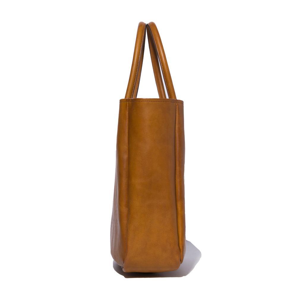 Vasco Leather Old Tote Bag Sand-Bag-Clutch Cafe
