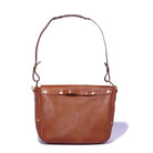 Vasco Leather Postman Shoulder Bag (Large) Camel-Bag-Clutch Cafe