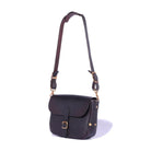 Vasco Leather Postman Shoulder Bag (Small) Black-Bag-Clutch Cafe