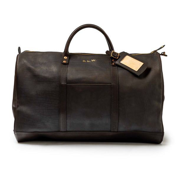 Vasco Leather Travel Boston Bag Black-Pouch-Clutch Cafe