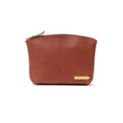Vasco Leather Travel Pouch Camel-Bag-Clutch Cafe