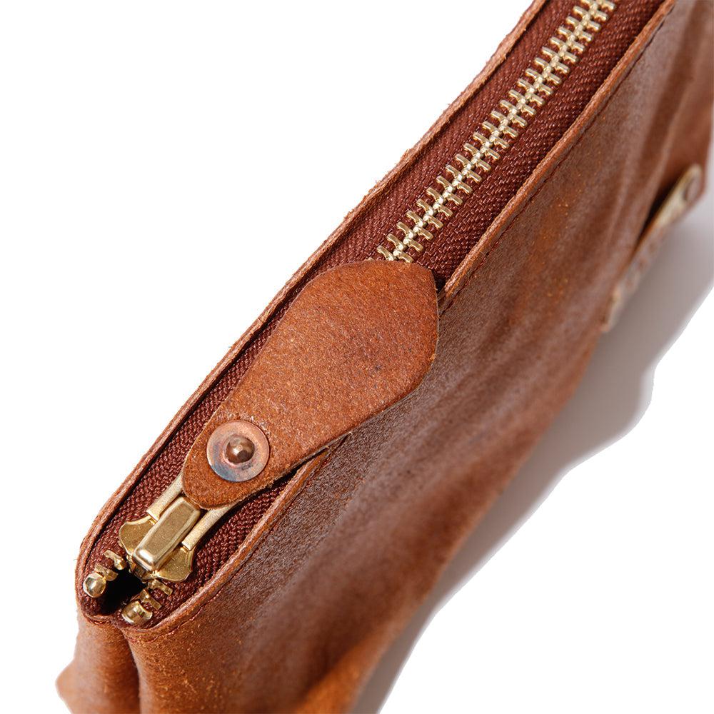 Vasco Leather Travel Pouch Camel Roughout-Bag-Clutch Cafe
