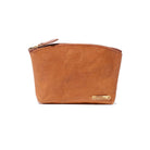 Vasco Leather Travel Pouch Camel Roughout-Bag-Clutch Cafe