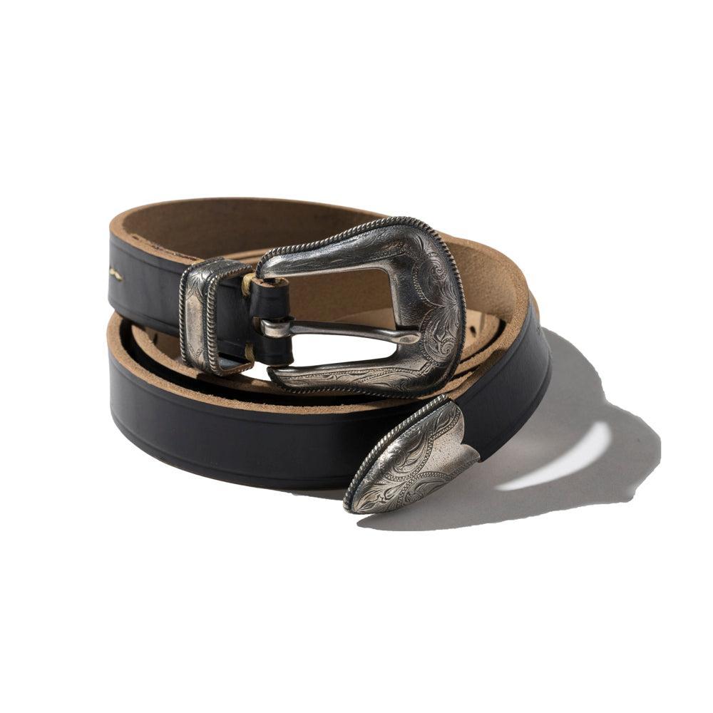 Vintage Works DH5744 One Size Fits All Leather Western Belt V.Black-Belt-Clutch Cafe