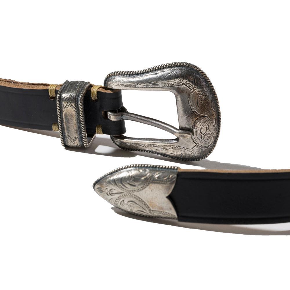 Vintage Works DH5744 One Size Fits All Leather Western Belt V.Black-Belt-Clutch Cafe