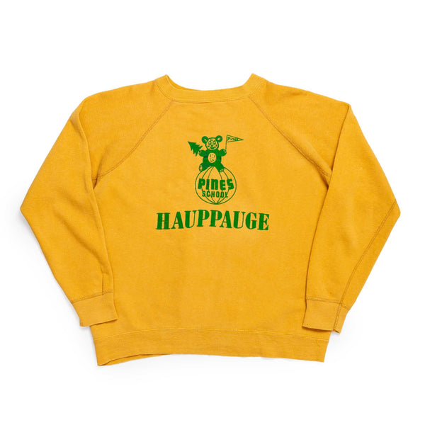 WORNE x Clutch Cafe Vintage Pines School Hauppauge 60s Yellow Sweatshirt-Sweatshirt-Clutch Cafe